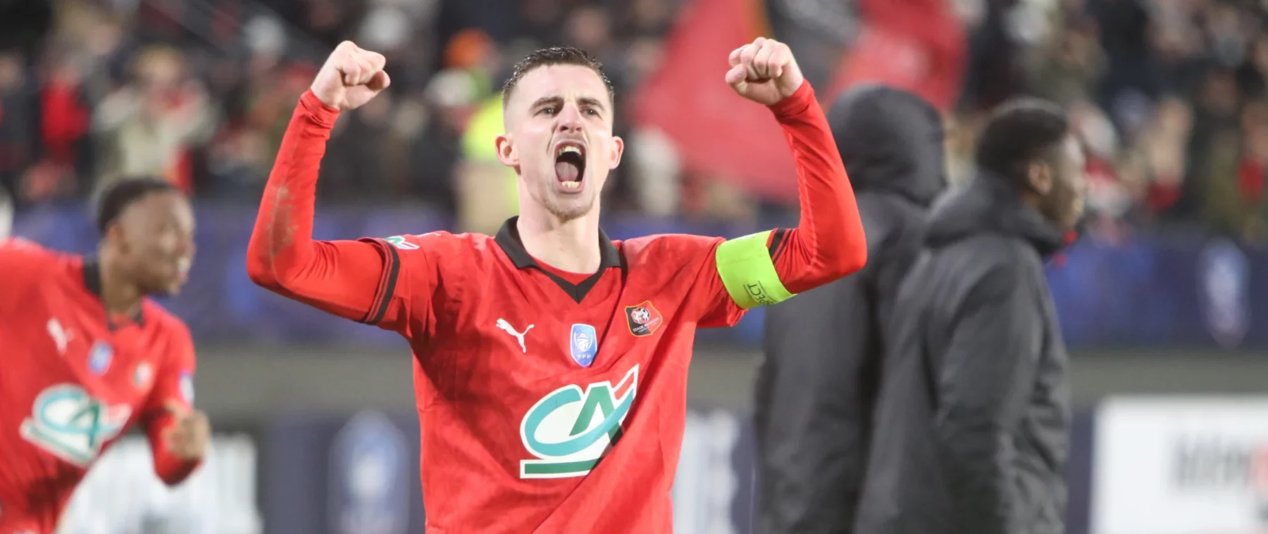 Le capitaine Benjamin Bourigeaud exulte : Rennes est qualifié !