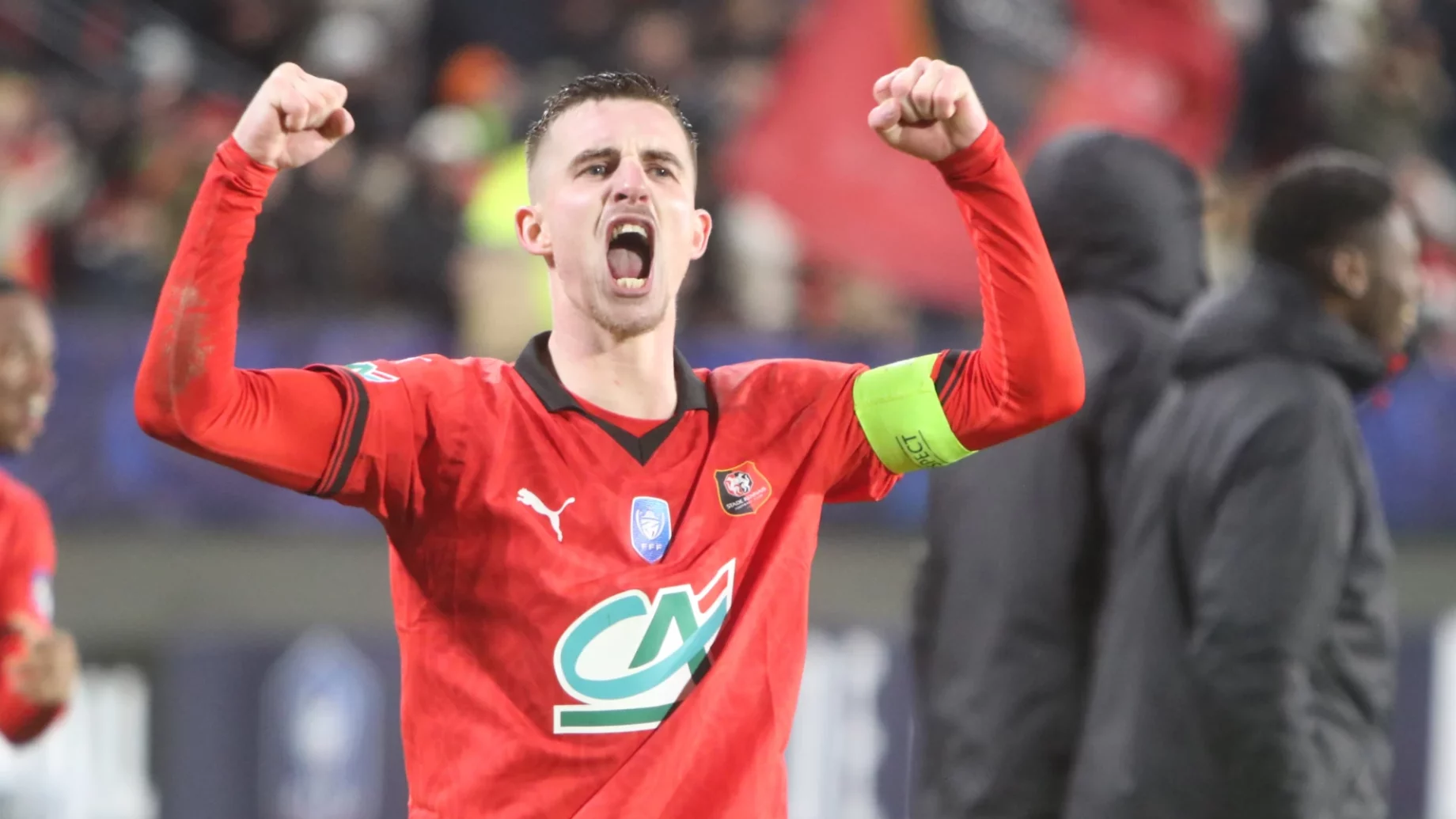 Le capitaine Benjamin Bourigeaud exulte : Rennes est qualifié !