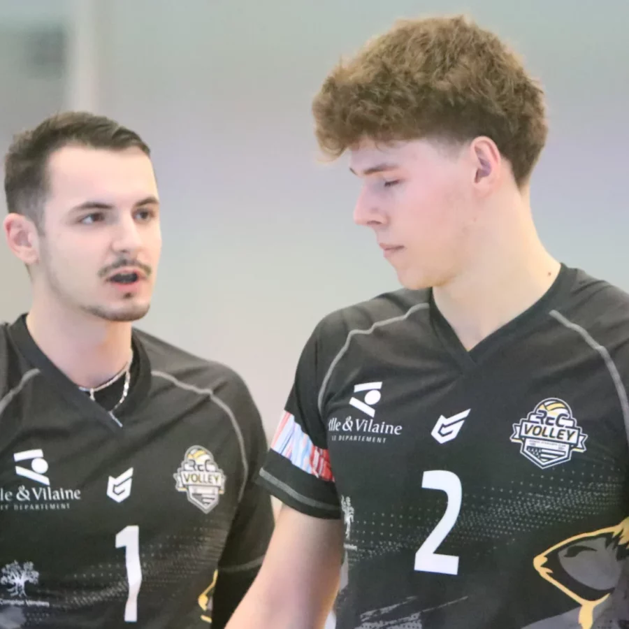 Peter Jack, Brendan Gouessant et Daulton Sinoski lors du match contre Royan
