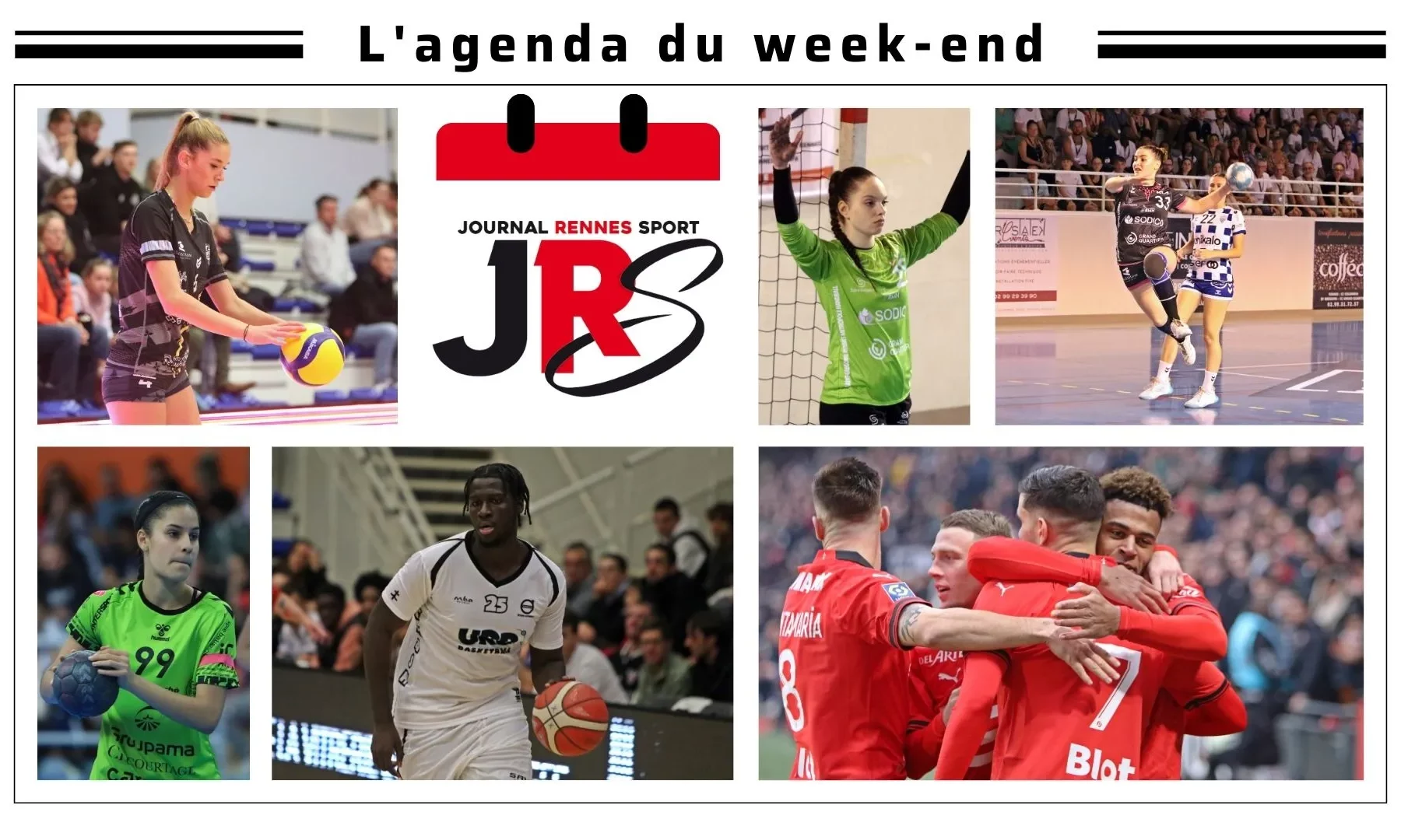 Le programme du week-end pour les club rennais.