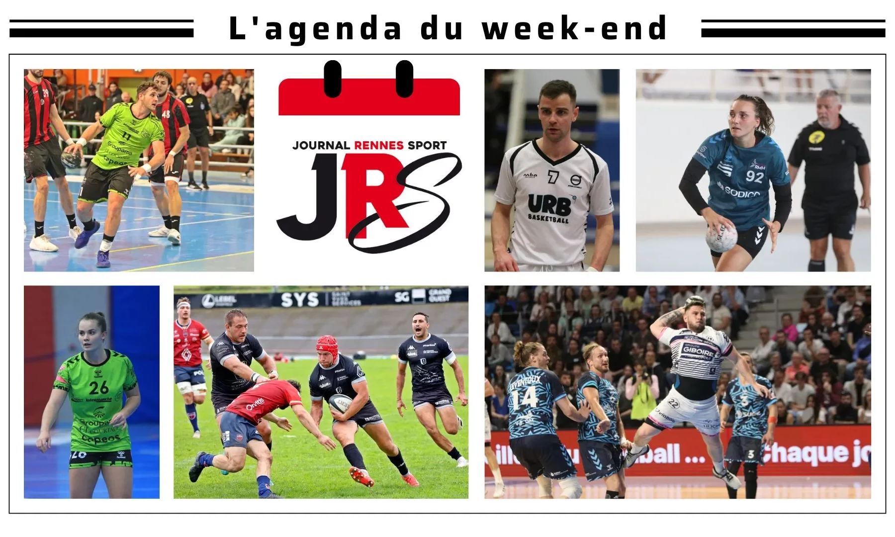 Les clubs rennais en lice ce week-end.