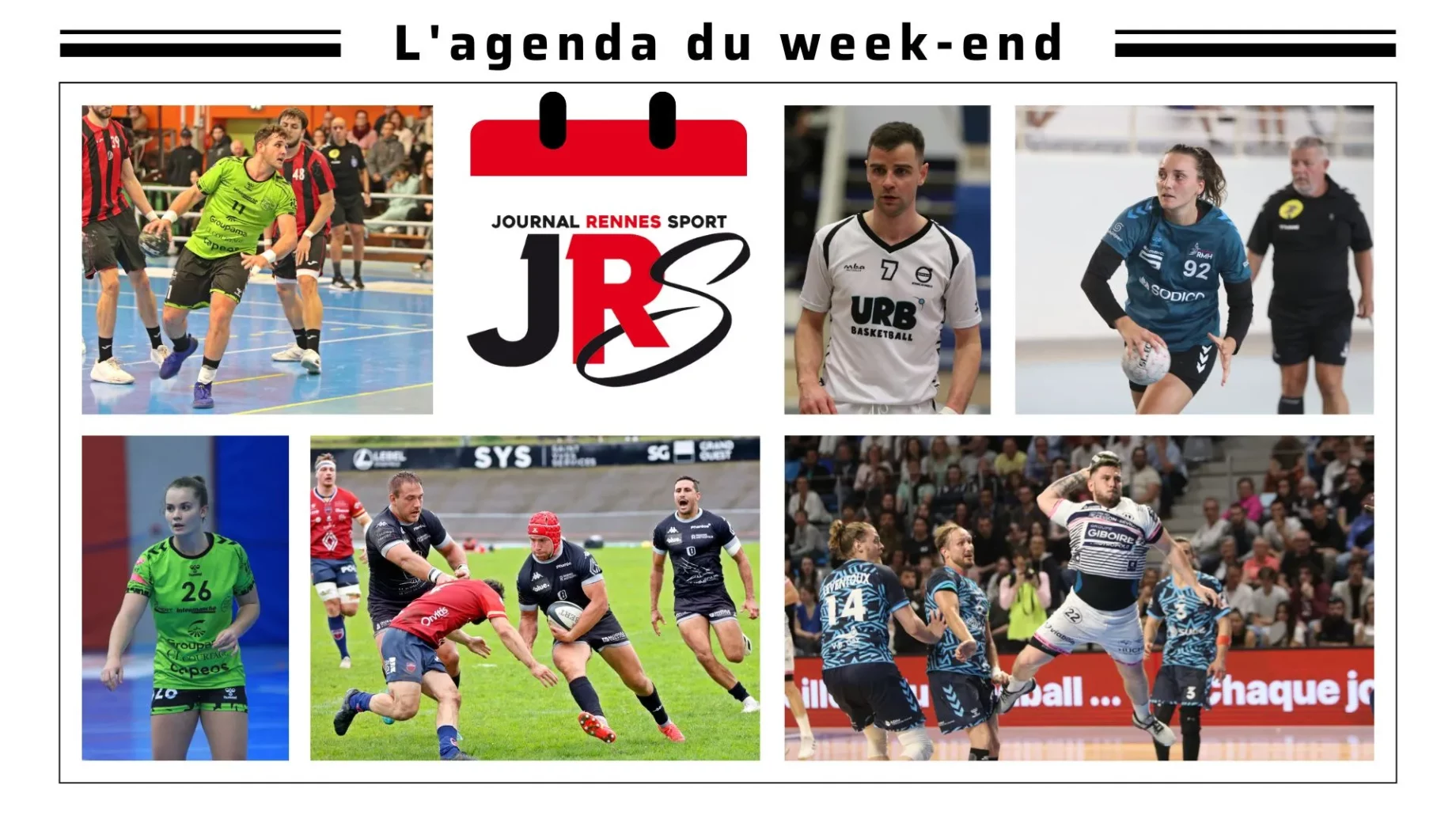 Les clubs rennais en lice ce week-end.