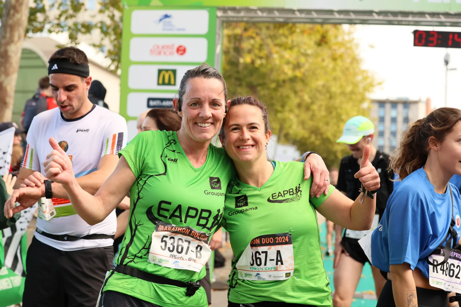 15005 coureurs engagés sur le Marathon Vert cette année.