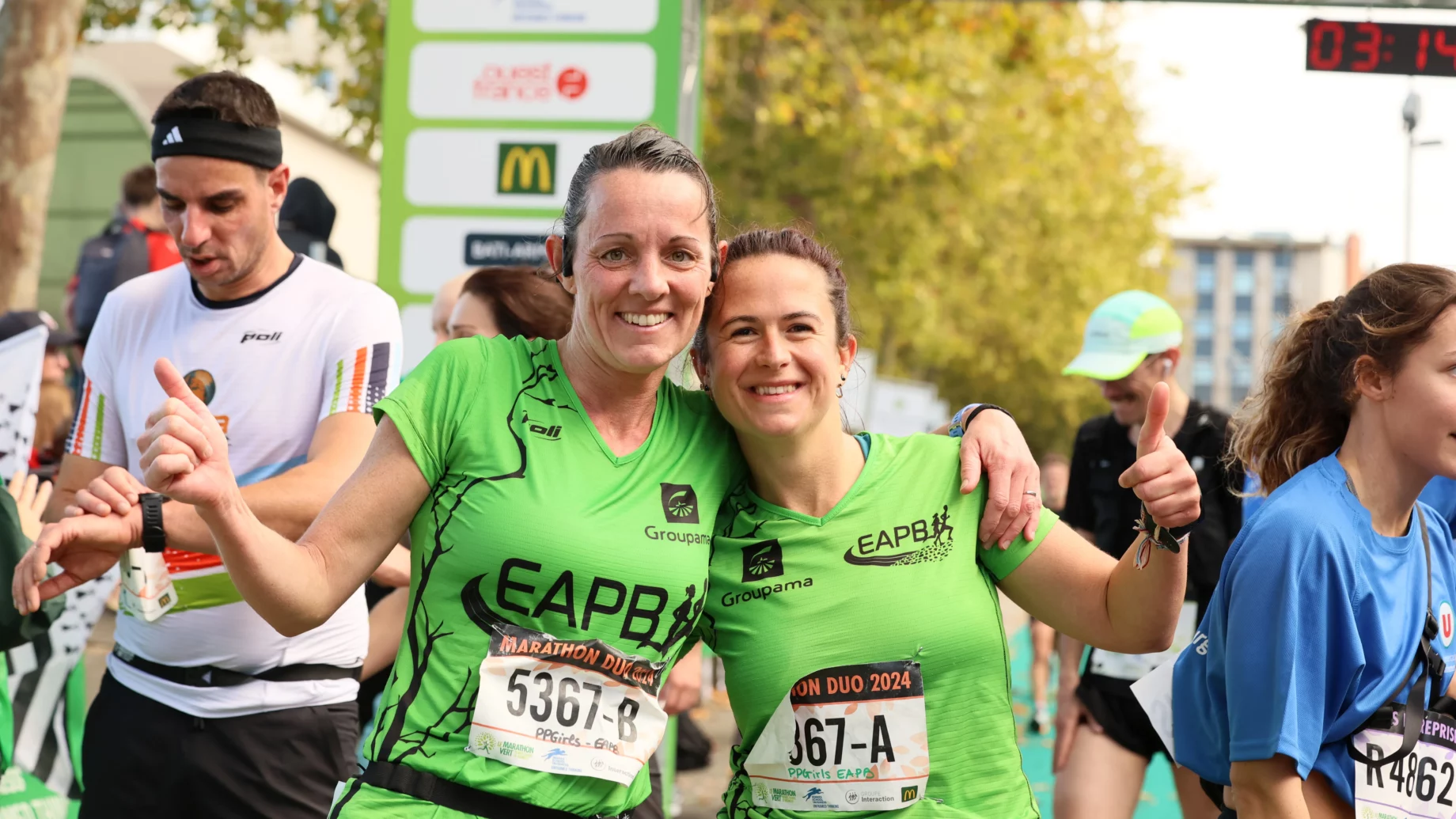 15005 coureurs engagés sur le Marathon Vert cette année.