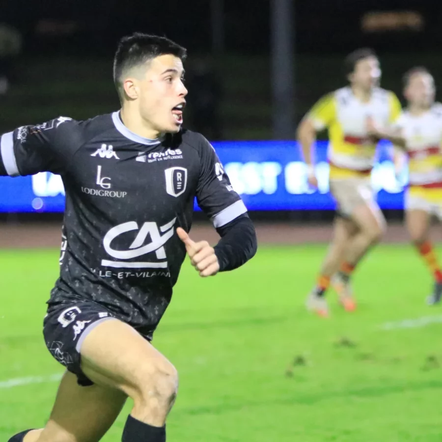 Gaël Dréan, ici face à Floirac sous les couleurs du REC
