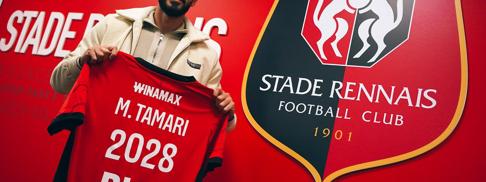 Tamari avec le maillot rennais