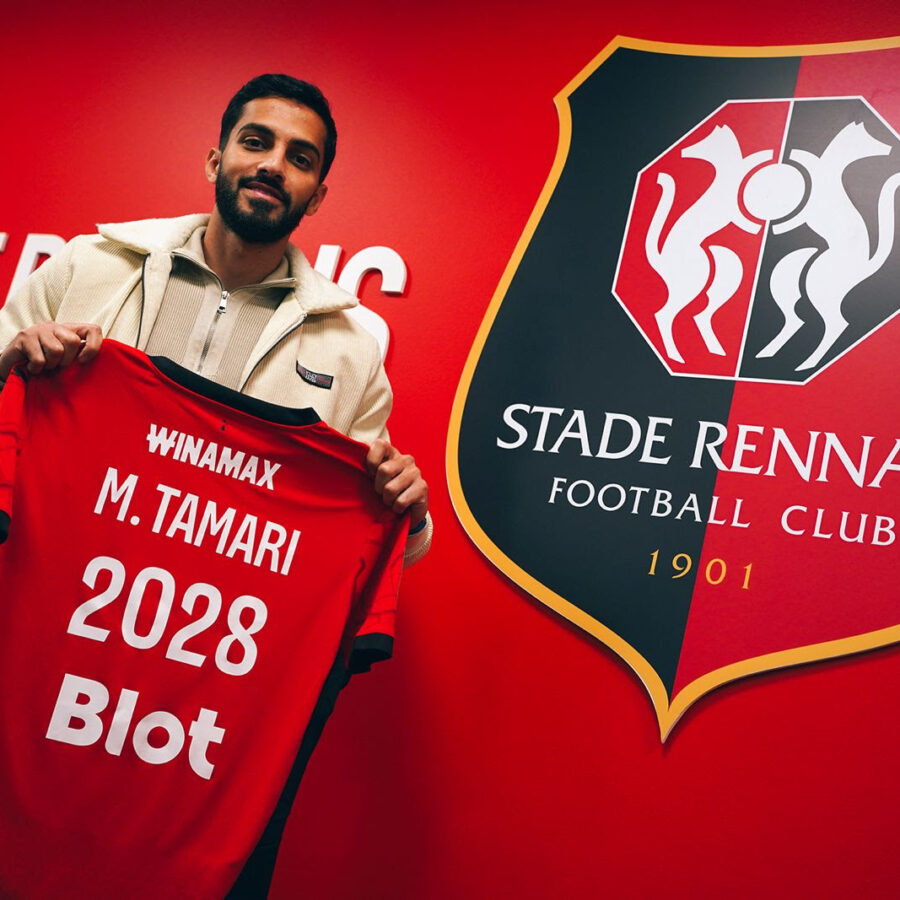 Tamari avec le maillot rennais