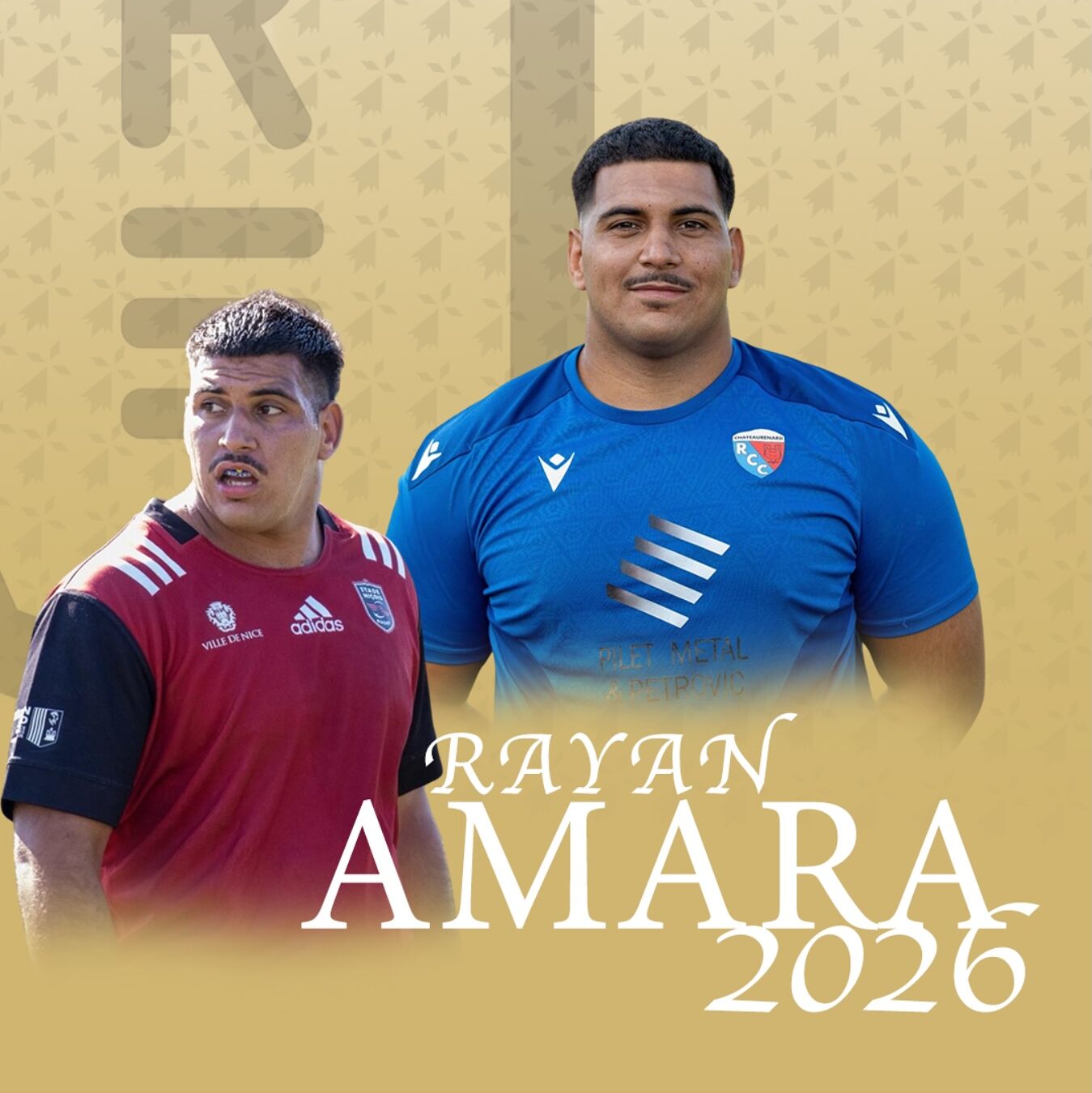 Rayan Amara s'engage avec le REC Rugby.