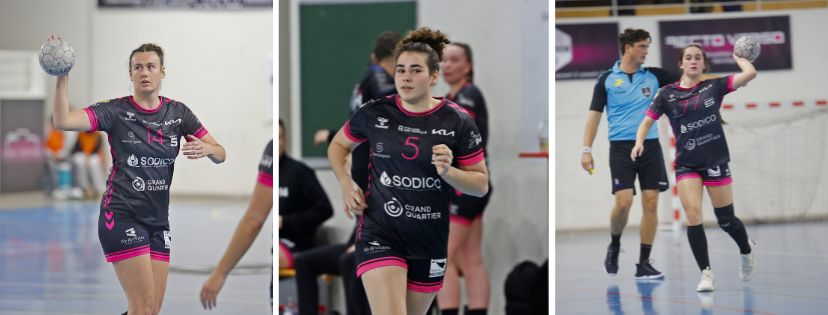 Trois Grégoriennes appelées en Bleu.